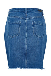 Product shot of the Elements Belle Skirt in colour Midblue (Blue), from the back