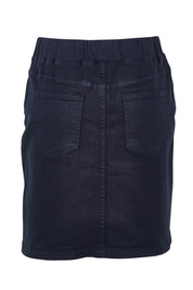 Product shot of the Elements Rio Skirt in colour Navy (Blue), from the back