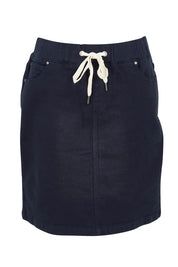 Product shot of the Elements Rio Skirt in colour Navy (Blue), from the front