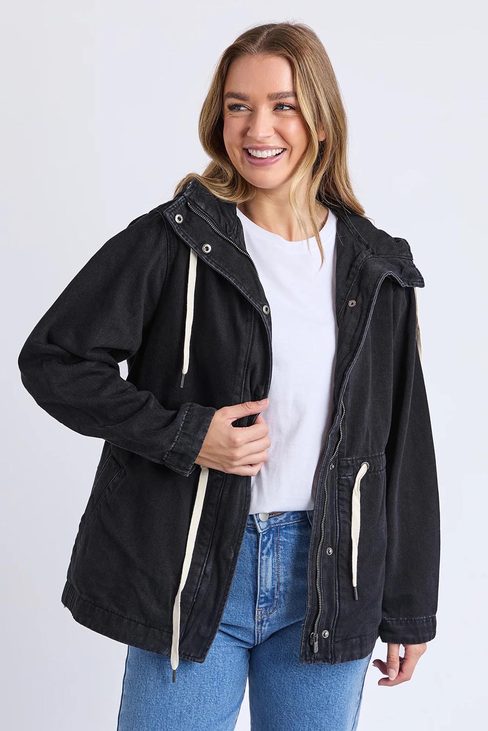 Elements Kingston Cotton Anorak - Black