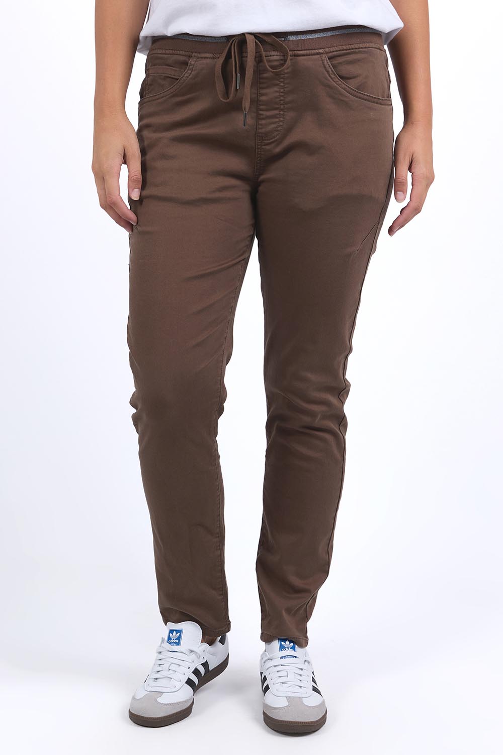 Preloved Elements Sylvia Cotton Blend Jogger - Chocolate