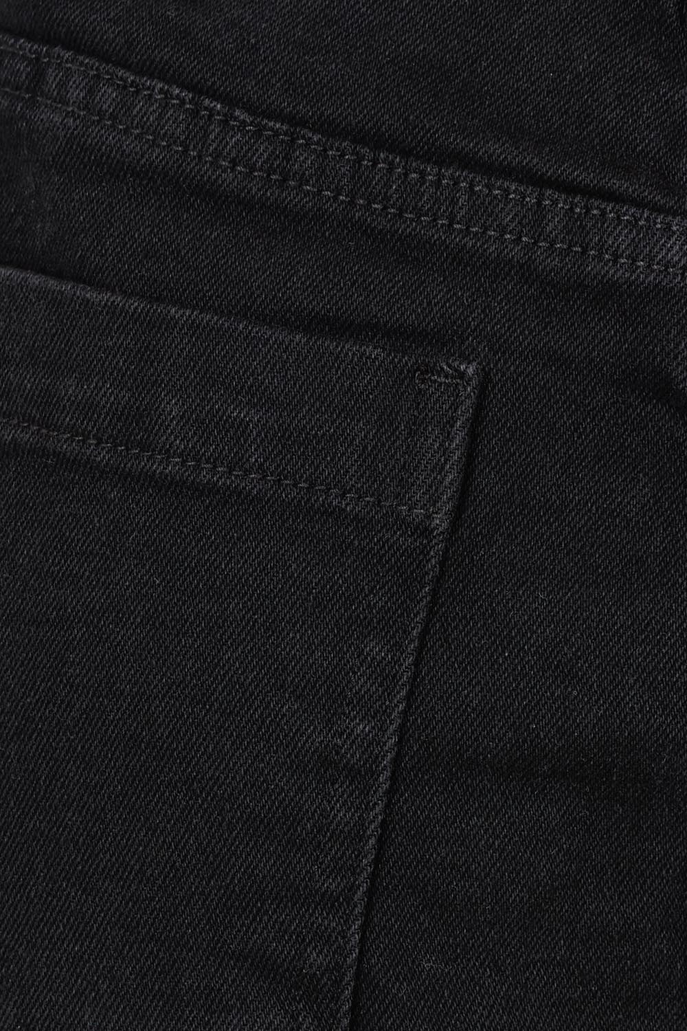 Product shot of the Elements Harley Denim Short in colour Black (Blue), detail