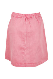 Product shot of the Elements Amanda Skirt in colour Muskpink (Pink), from the back