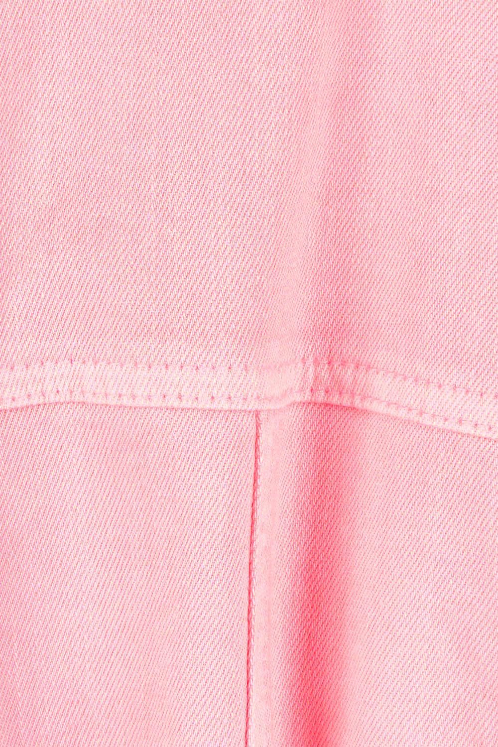 Product shot of the Sleeveless Talbert Denim Dress in colour Palepink (Pink), detail