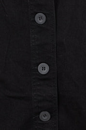 Product shot of the Elements Amanda Denim Skirt in colour Black (Black), detail