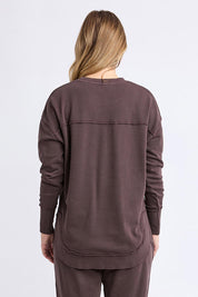 Elements Simplified Cotton Crew – Coffee