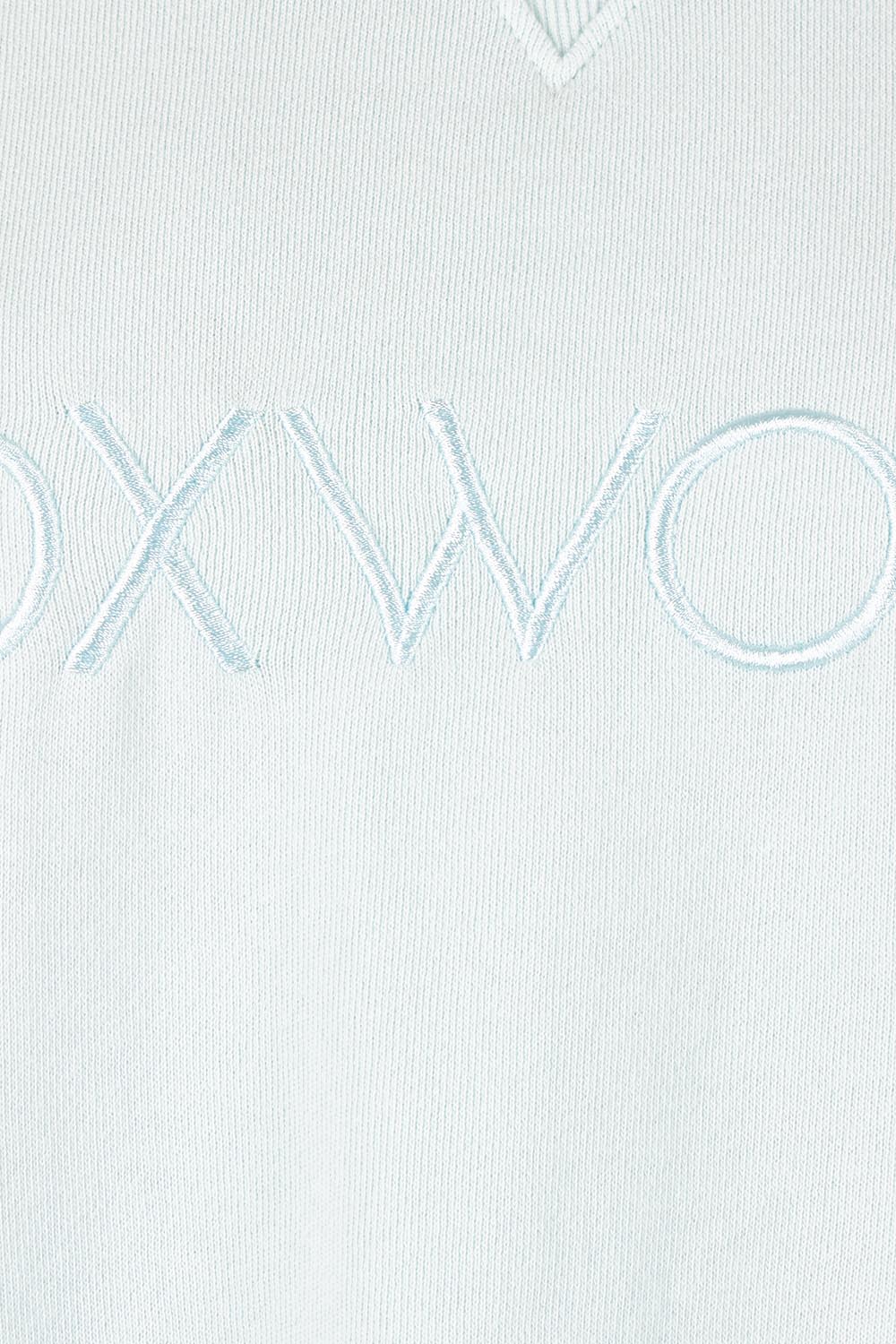 Product shot of the Elements Simplified Cotton Crew – Coolblue in colour Coolblue, showing detail