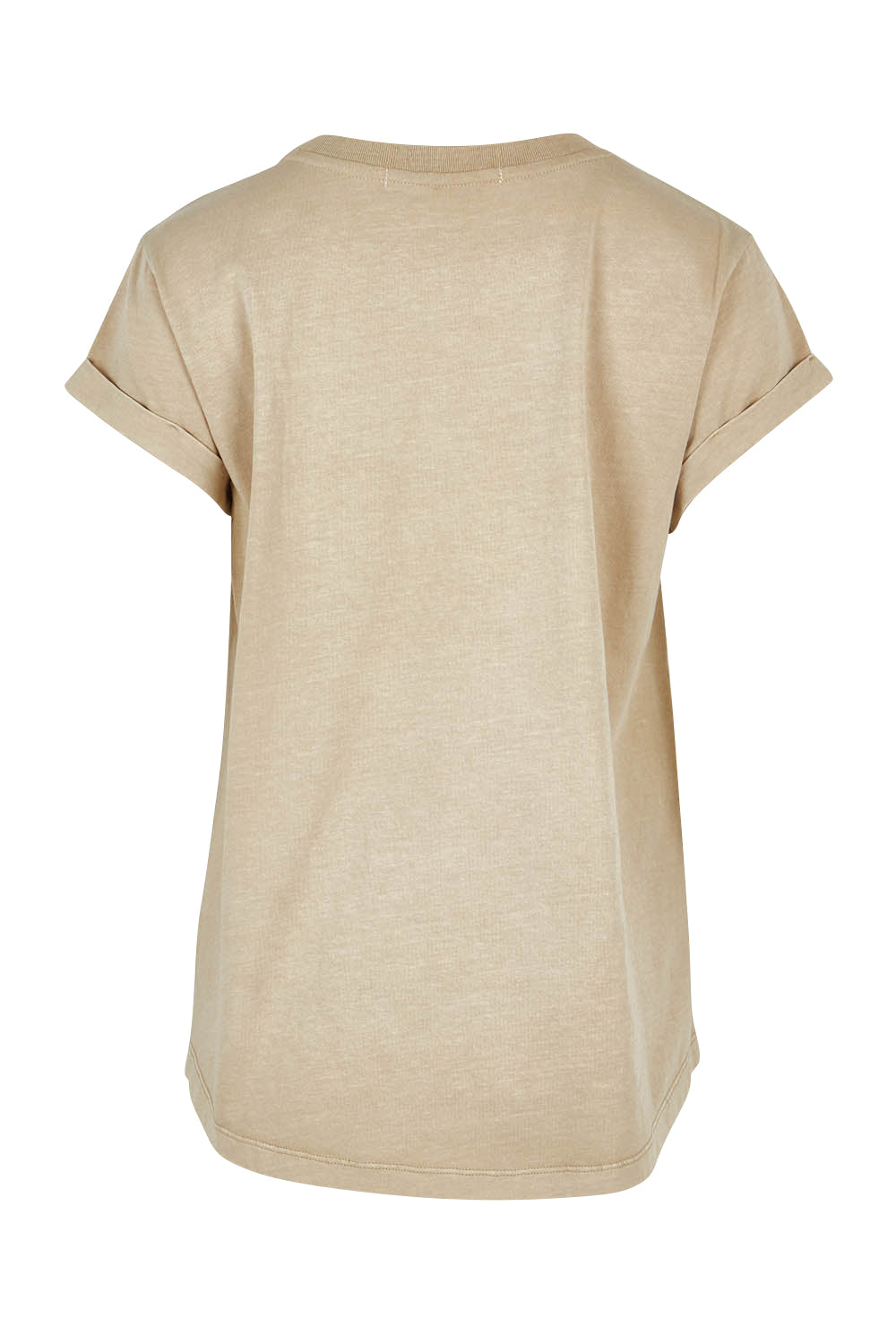 Product shot of the Elements Signature Cotton Tee in colour Oxfordoat, from the back