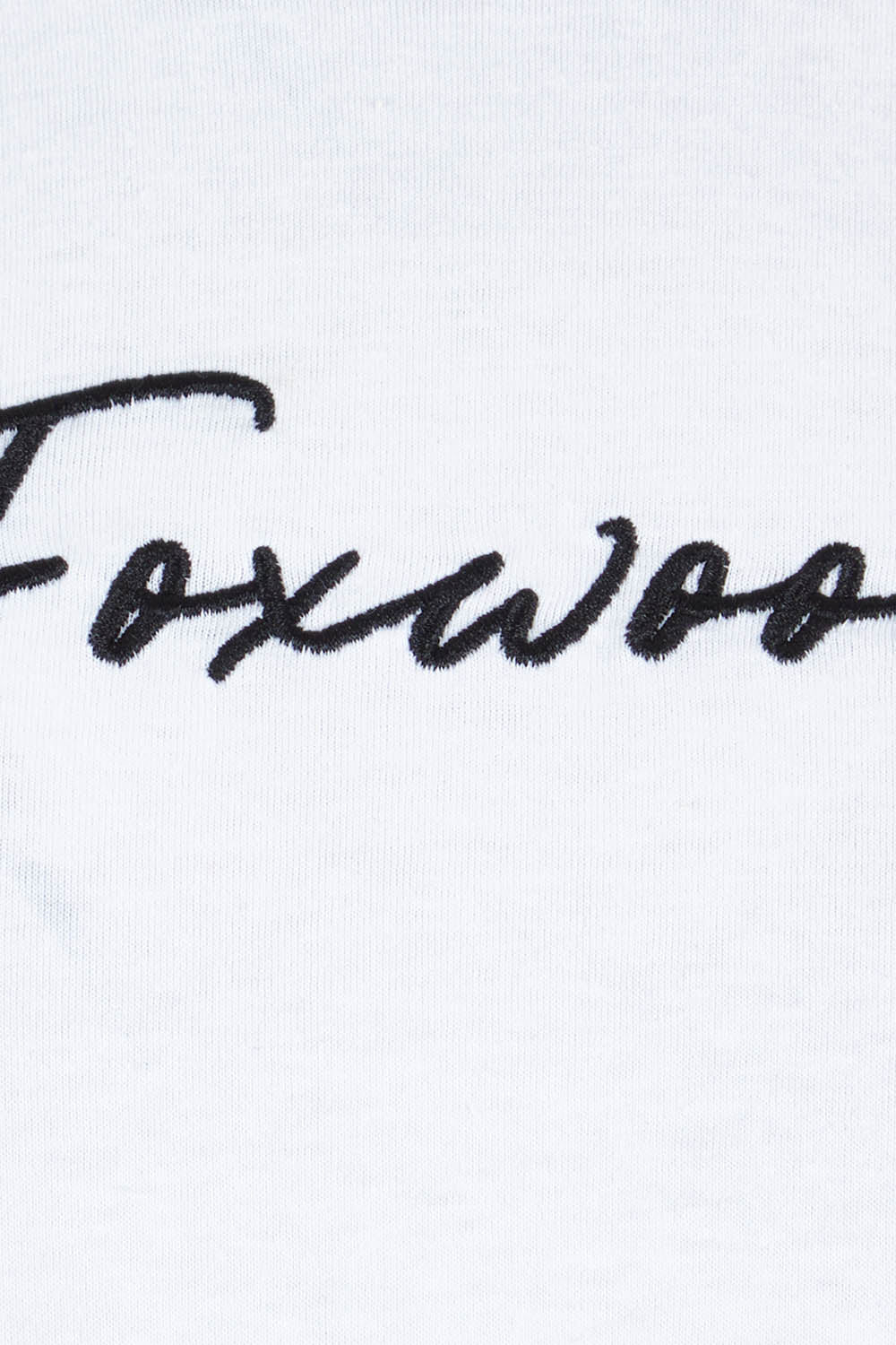 Product shot of the Elements Signature Cotton Tee in colour White (White), detail