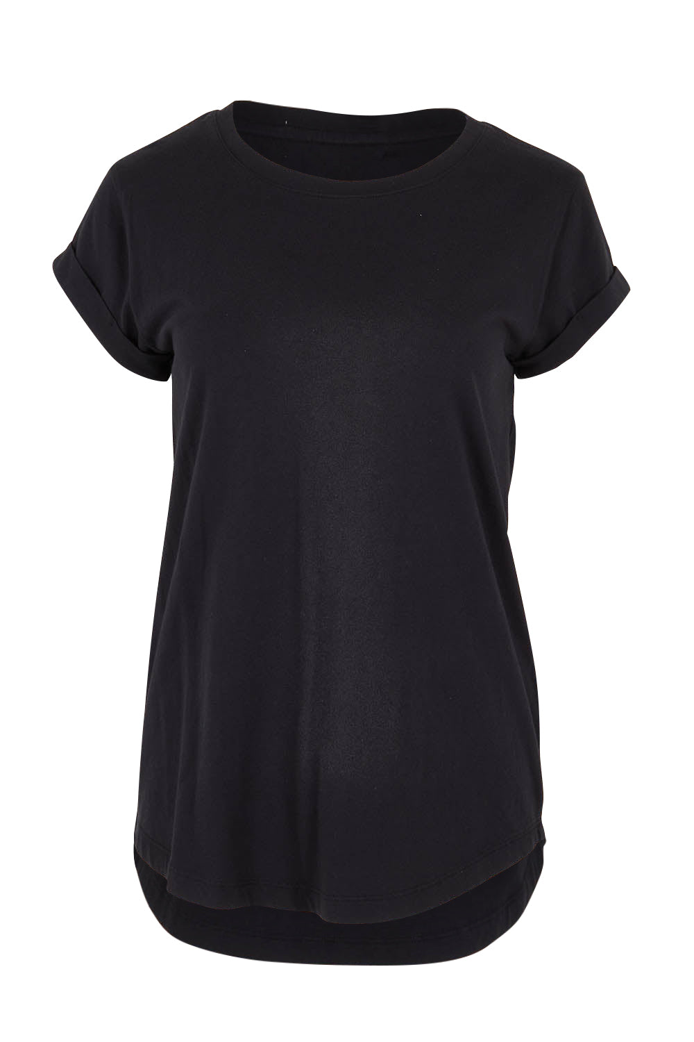 Product shot of the Elements Manly Cotton Tee in colour Black (Black), from the front