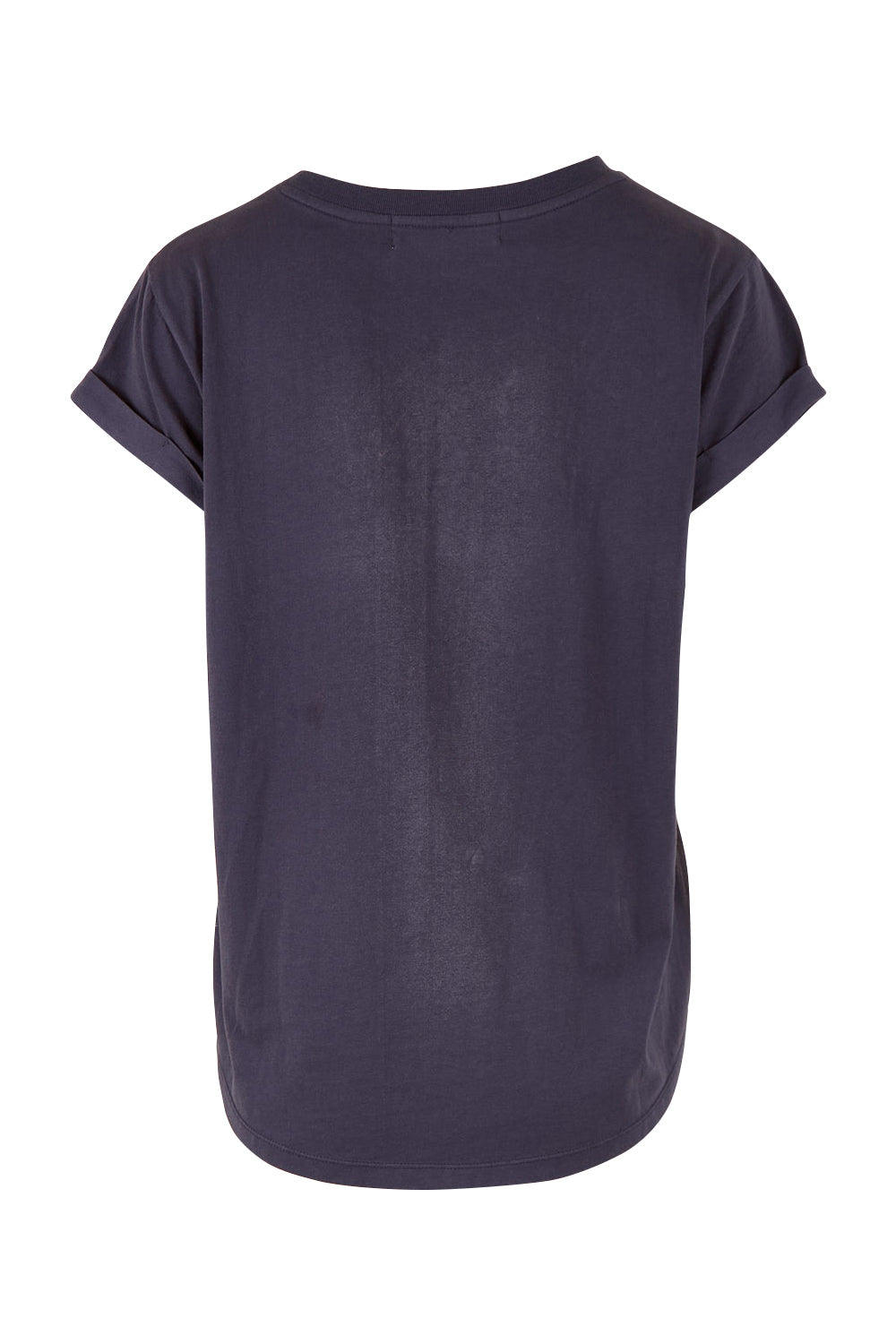 Product shot of the Elements Manly Cotton Tee in colour Coal (Black), from the back