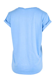 Product shot of the Elements Manly Cotton Tee - Cornflower in colour Cornflower, from the back