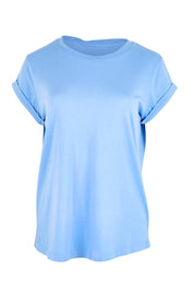 Product shot of the Elements Manly Cotton Tee - Cornflower in colour Cornflower, from the front