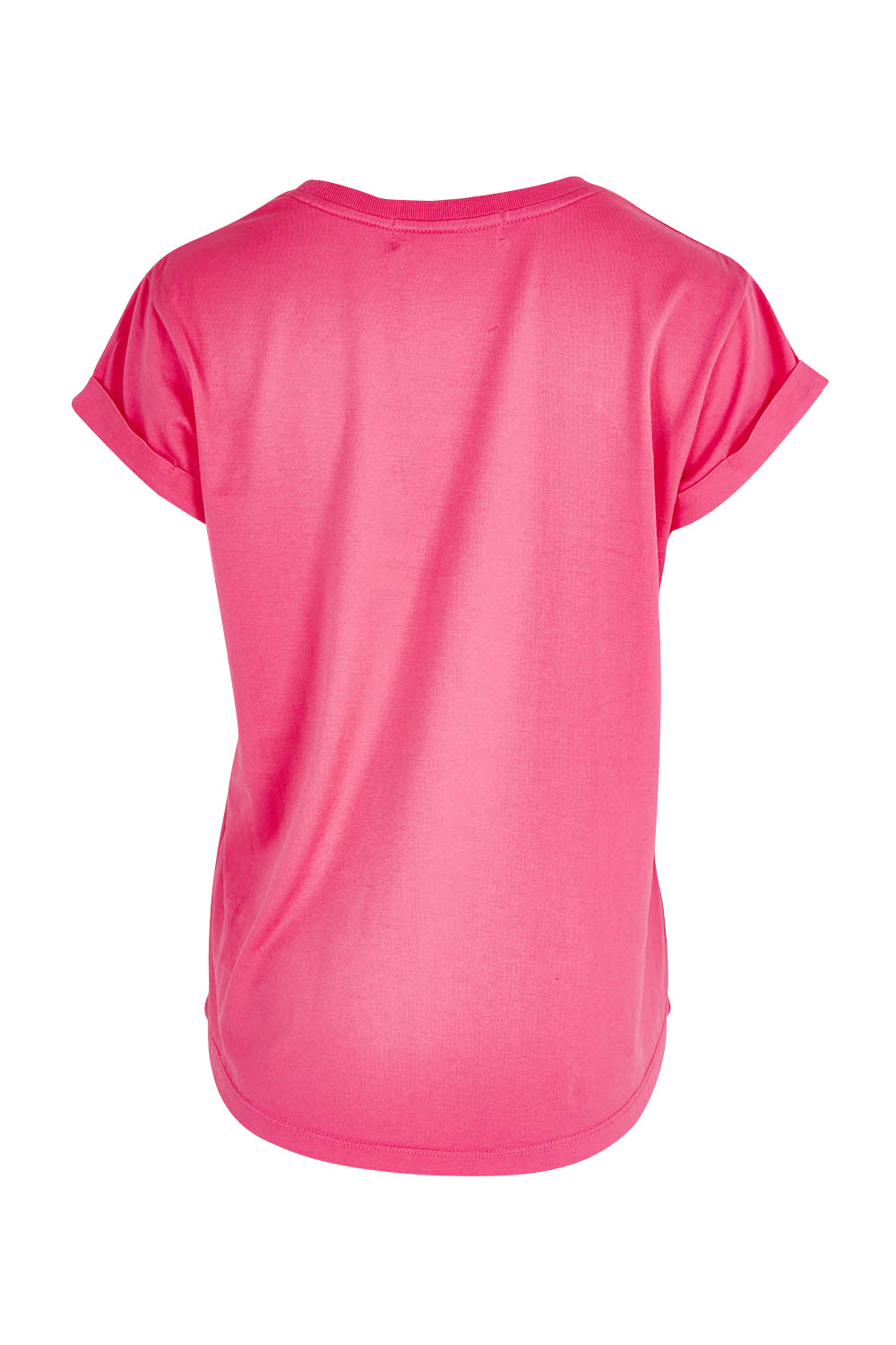 Product shot of the Elements Manly Cotton Tee in colour Pinkpunch (Pink), from the back