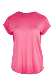 Product shot of the Elements Manly Cotton Tee in colour Pinkpunch (Pink), from the front