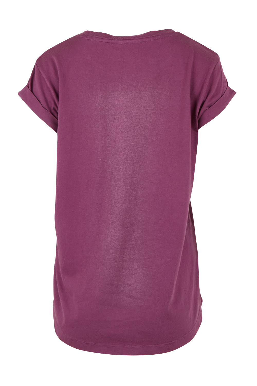 Product shot of the Elements Manly Cotton Tee – Plum in colour Plum, from the back