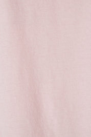 Product shot of the Elements Manly Cotton Tee in colour Pnklotus (Pink), detail
