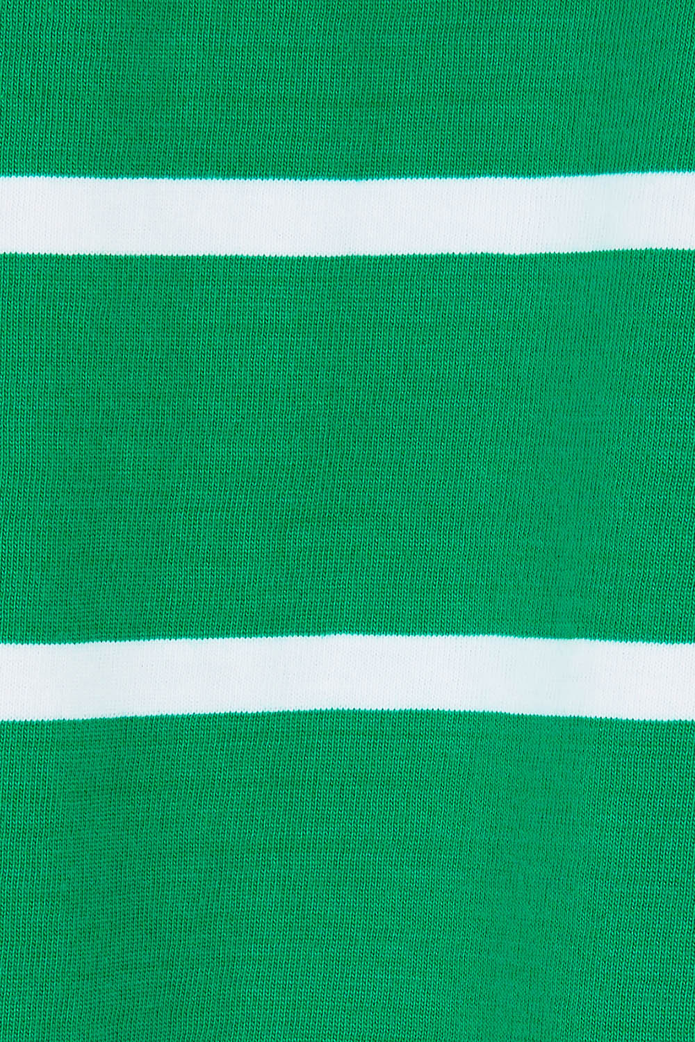 Product shot of the Elements Manly Stripe Cotton Tee in colour Greenwhite (Green), detail