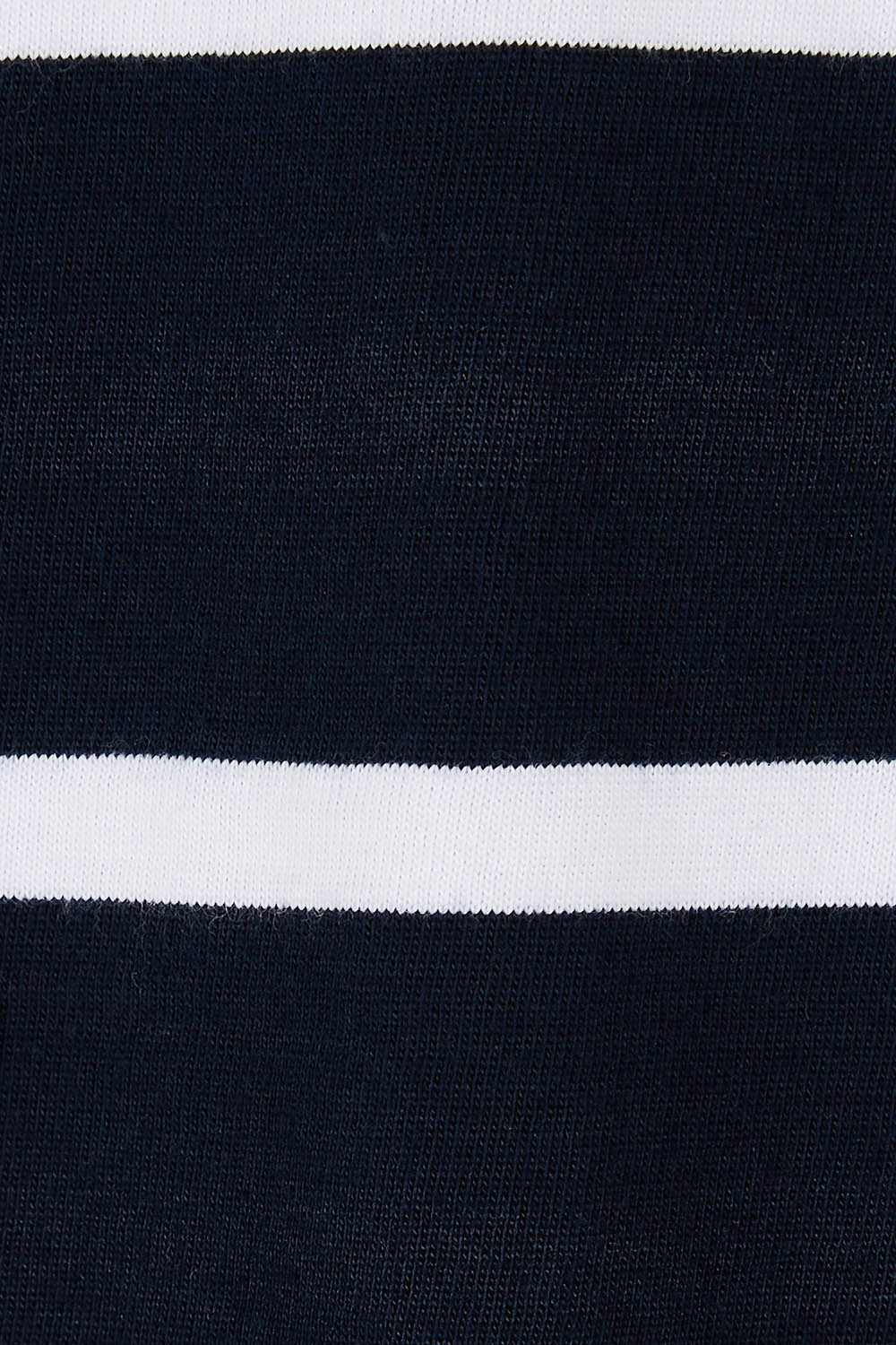 Product shot of the Elements Manly Stripe Cotton Tee in colour Navywhite (Blue), detail