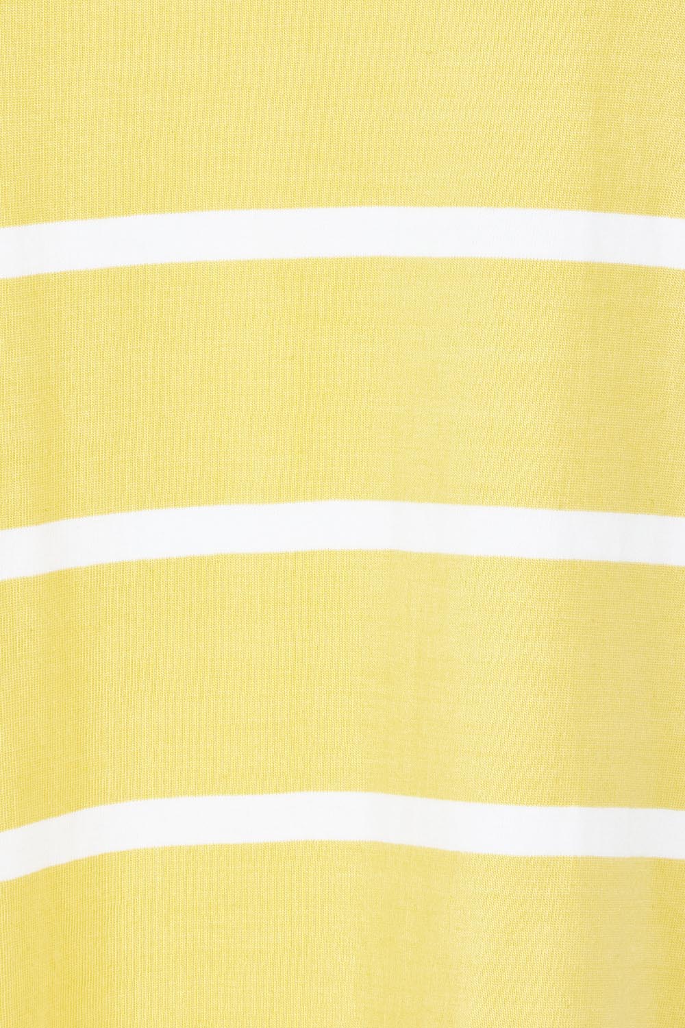 Product shot of the Elements Manly Stripe Cotton Tee in colour Sunshwhite, detail