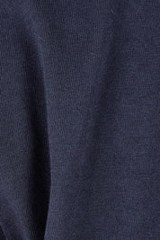 Product shot of the Elements Manly Cotton Vee Tee in colour Navy (Blue), detail