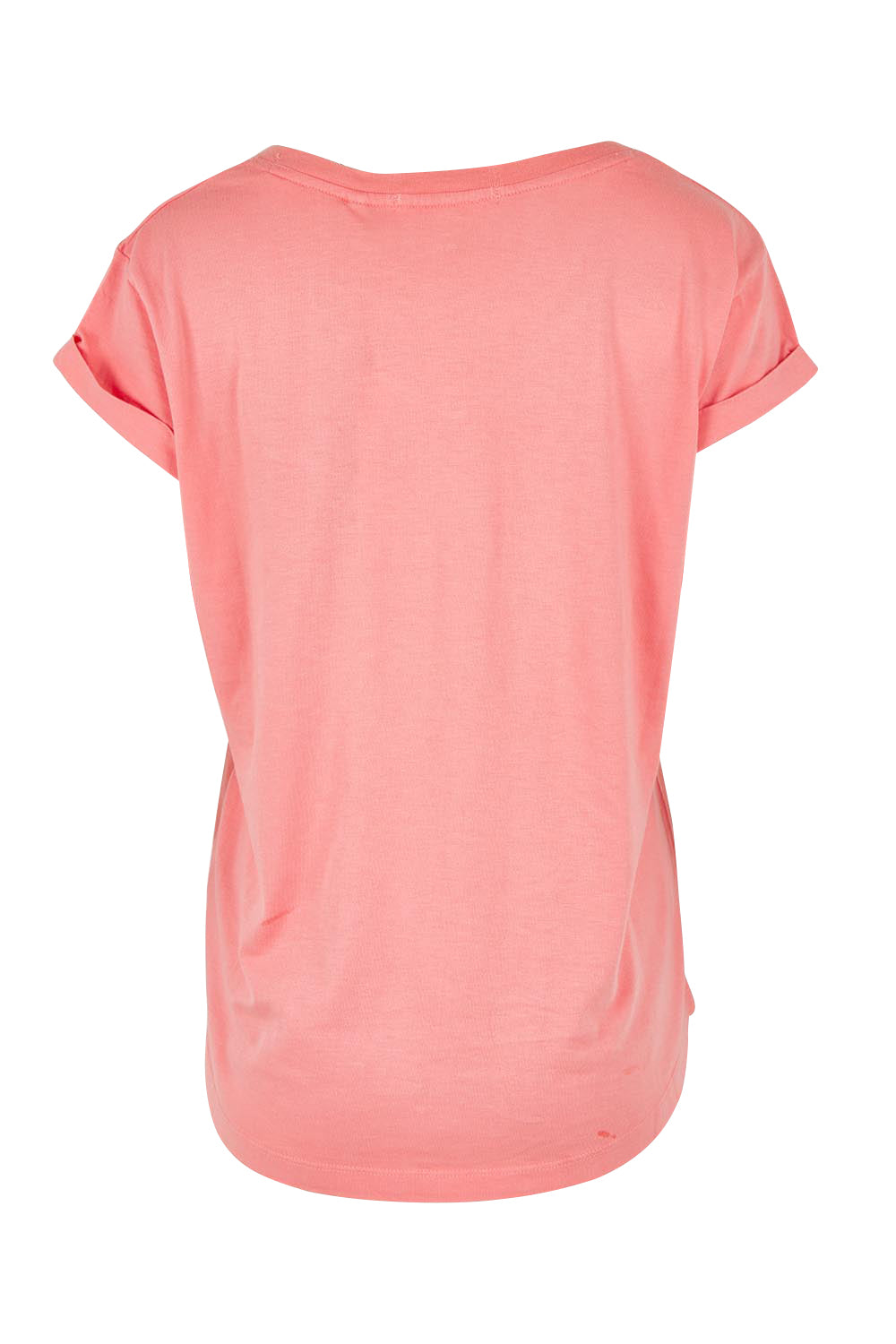 Product shot of the Elements Manly Cotton Vee Tee in colour Rosepink (Pink), from the back