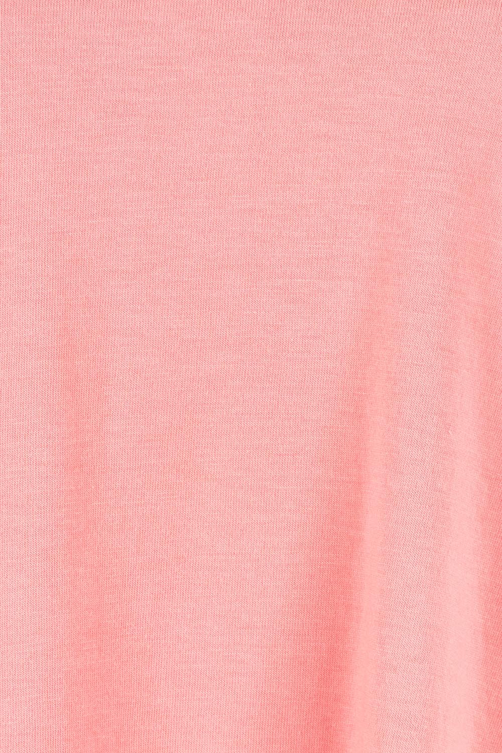 Product shot of the Elements Manly Cotton Vee Tee in colour Rosepink (Pink), detail