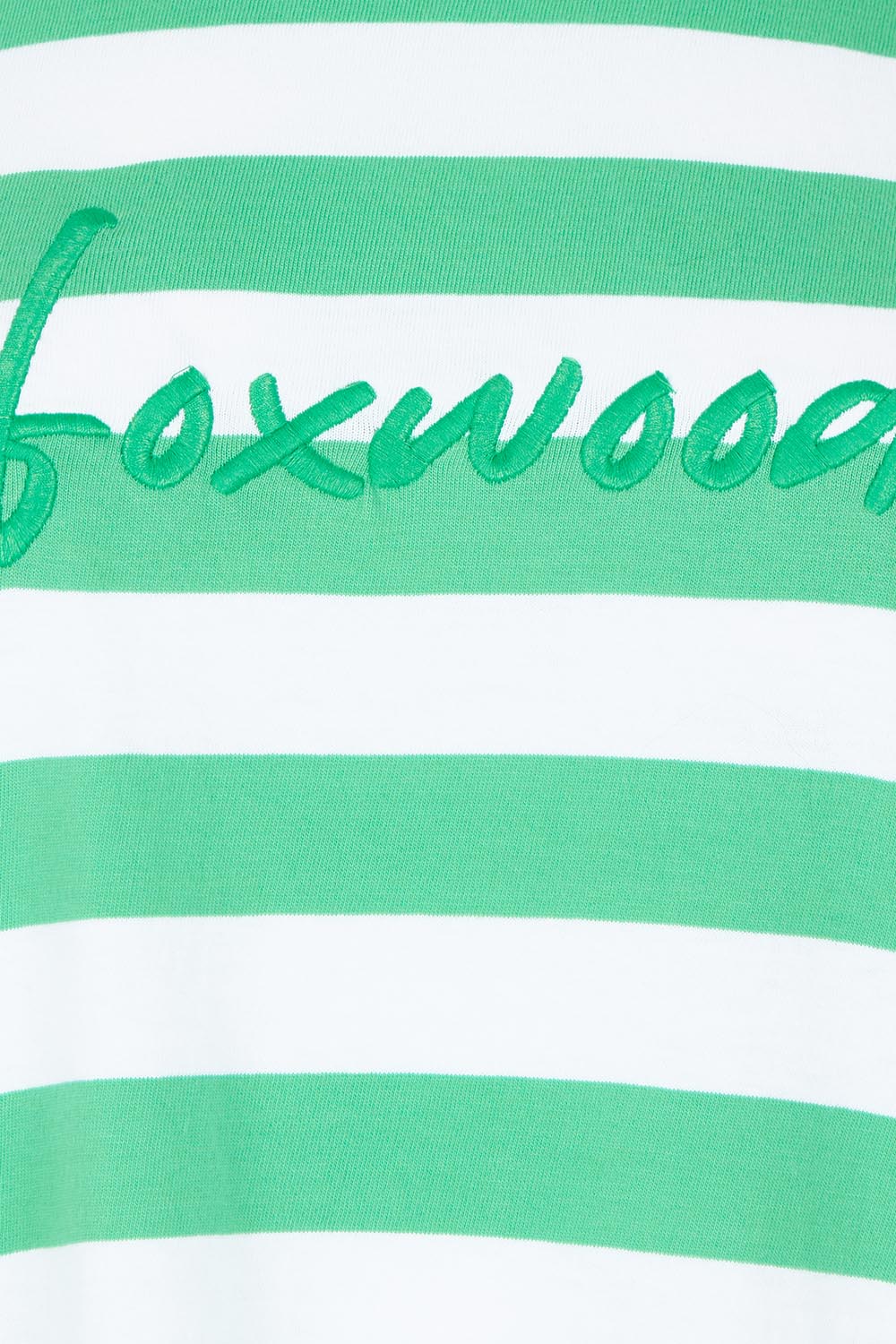 Product shot of the Elements Signature Tee Dress in colour Irishwhite (Green), detail
