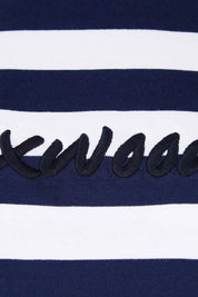 Product shot of the Elements Signature Tee Dress in colour Sapstripe (Blue), detail