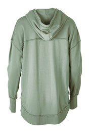Product shot of the Elements Sigrid Hoody in colour Sagegreen (Green), from the back
