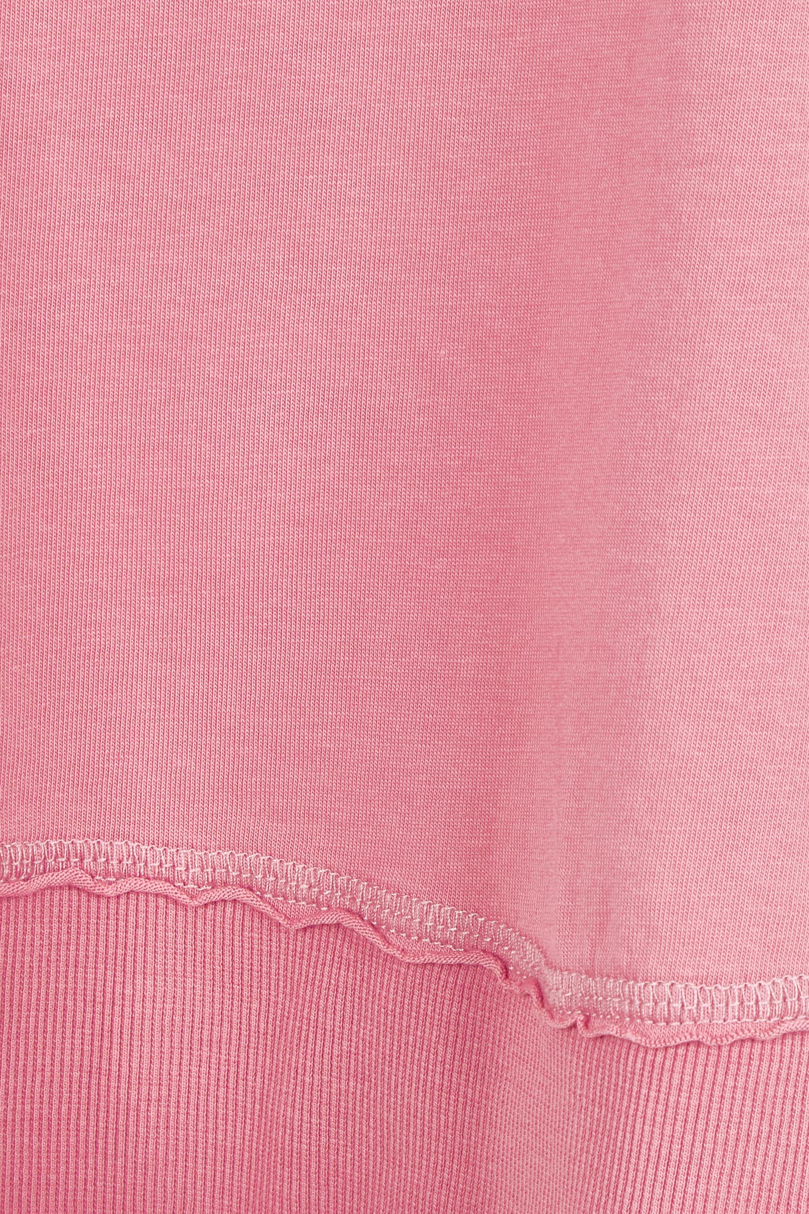 Product shot of the Elements Farrah Cotton Long Sleeve in colour Rosepink (Pink), detail