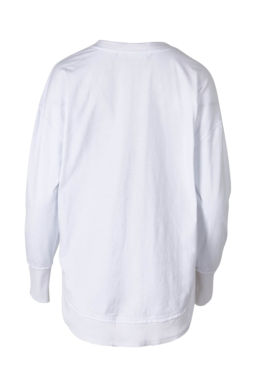 Product shot of the Elements Farrah Cotton Long Sleeve in colour White (White), from the back