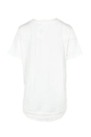 Product shot of the Elements Farrah Short Sleeve Cotton Tee in colour White (White), from the back