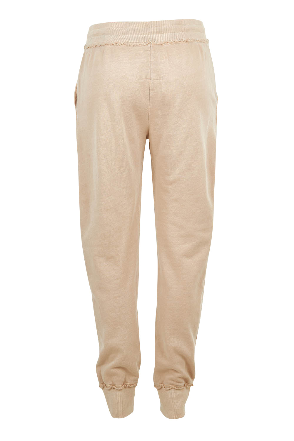 Product shot of the Leisure Simplified Pants in colour Oatmeal, from the back