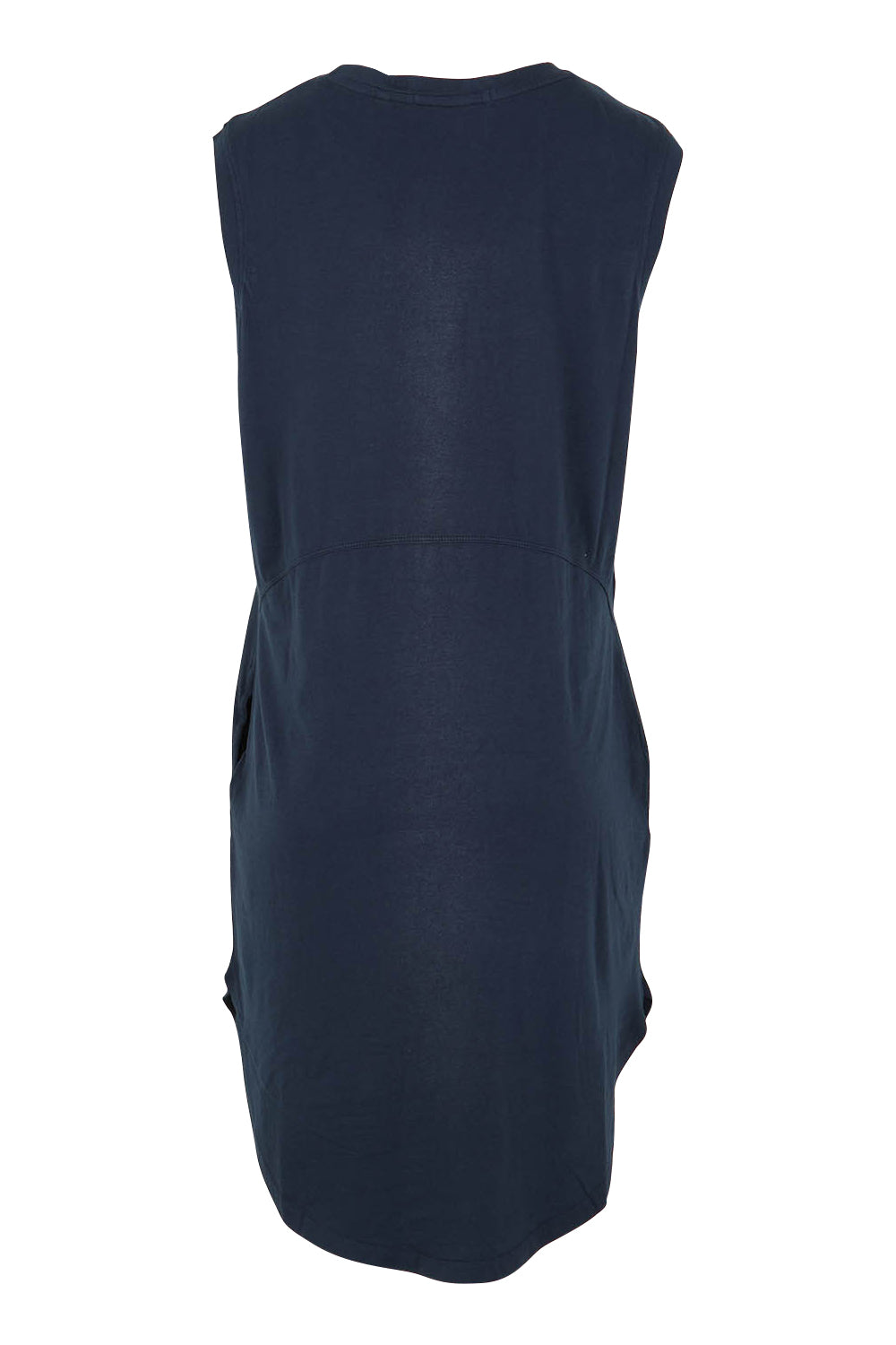 Product shot of the Elements Bungalow Dress in colour Dksapphire (Blue), detail