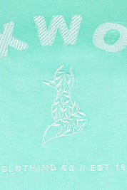 Product shot of the Elements Effortless Tee in colour Neonmint (Green), detail