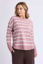 Elements Farrah Stripe Cotton Long Sleeve Top – Woodrosewh