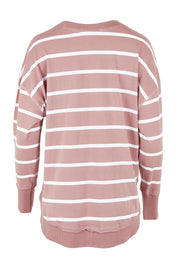 Elements Farrah Stripe Cotton Long Sleeve Top – Woodrosewh