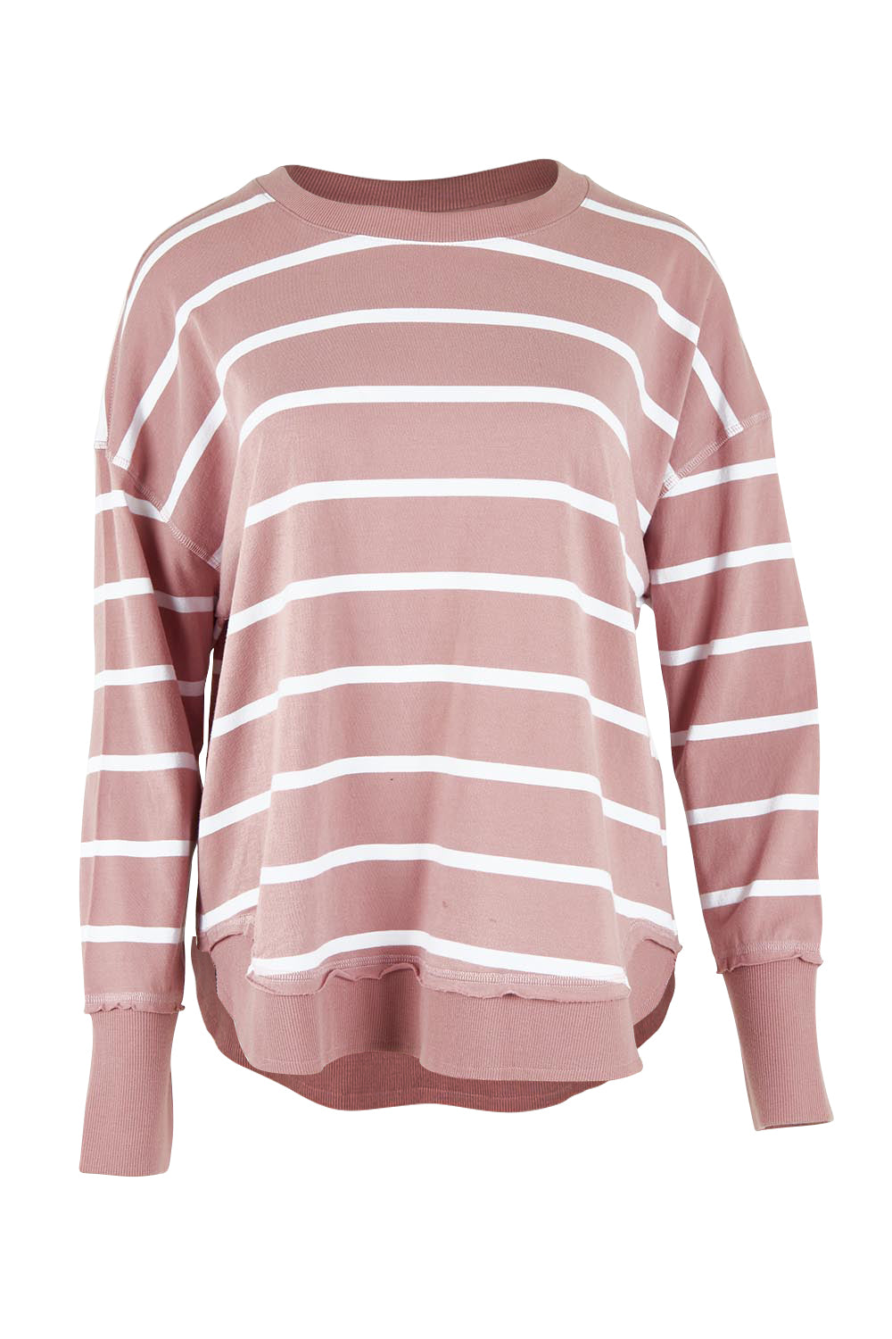 Elements Farrah Stripe Cotton Long Sleeve Top – Woodrosewh