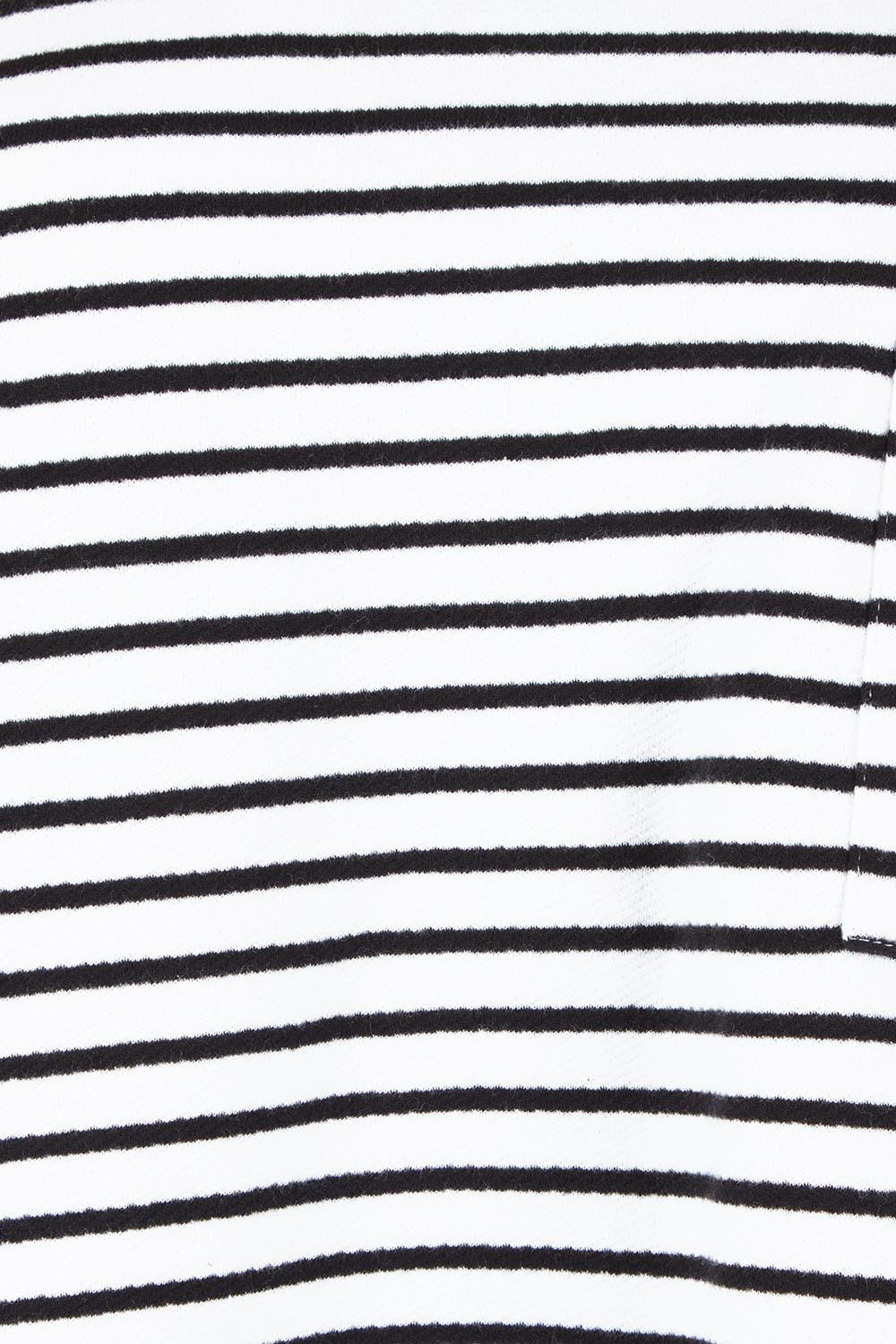 Product shot of the Elements Original Stripe Crew in colour Whiteblack (White), detail