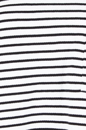Product shot of the Elements Original Stripe Crew in colour Whiteblack (White), detail