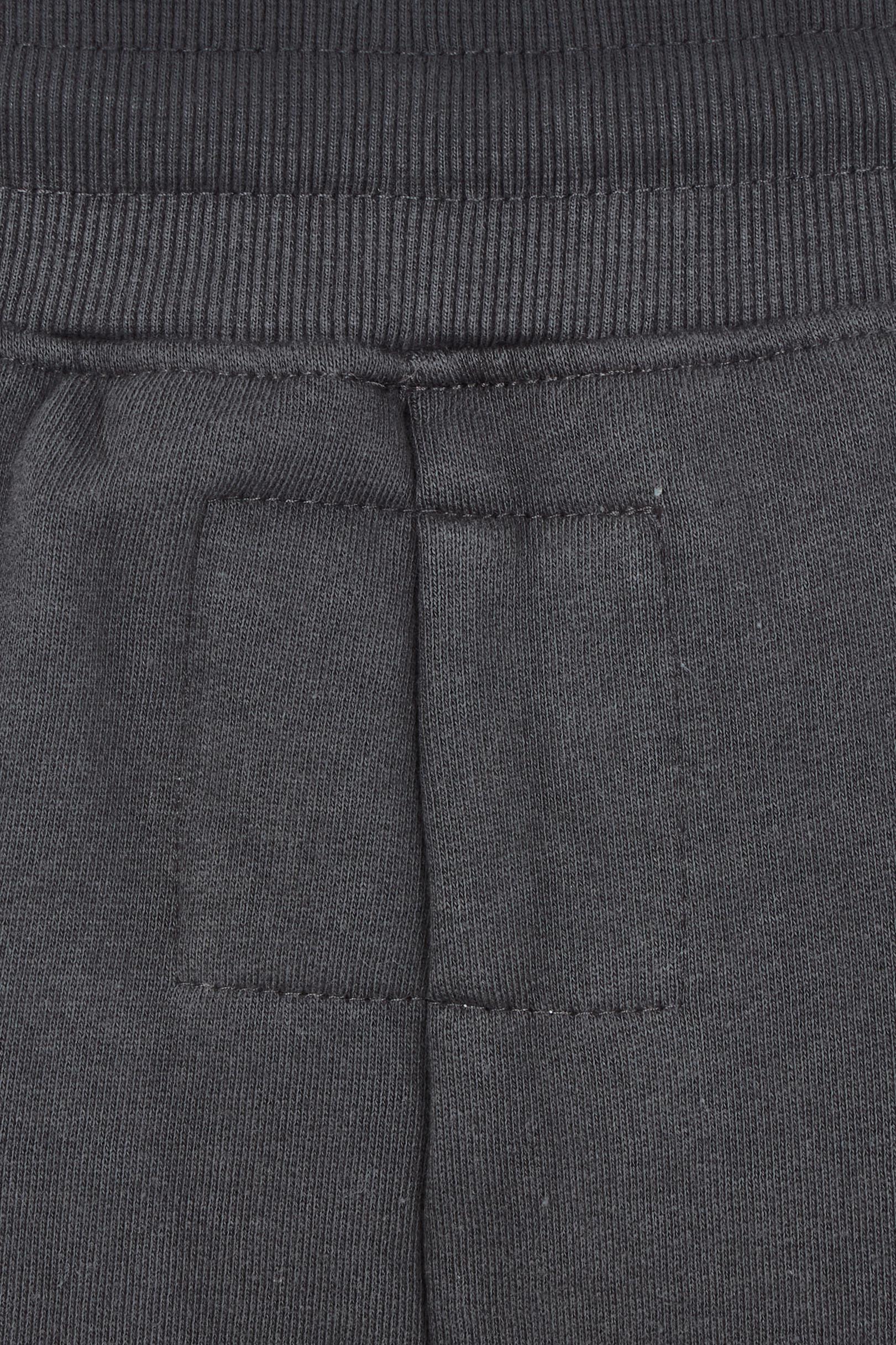 Product shot of the Elements Cotton College Track Pant in colour Coal (Grey), detail