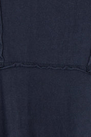 Product shot of the Elements Eva Cotton Dress in colour Navy (Blue), detail