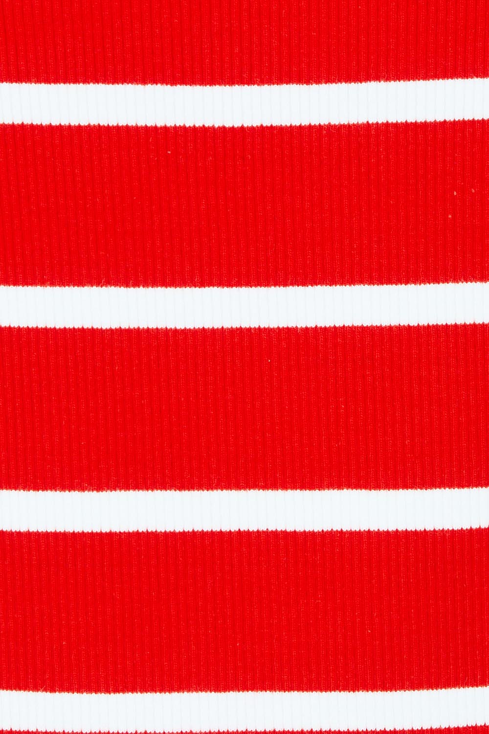 Product shot of the Elements Iris Cotton Tank in colour Tangwhite (Red), detail