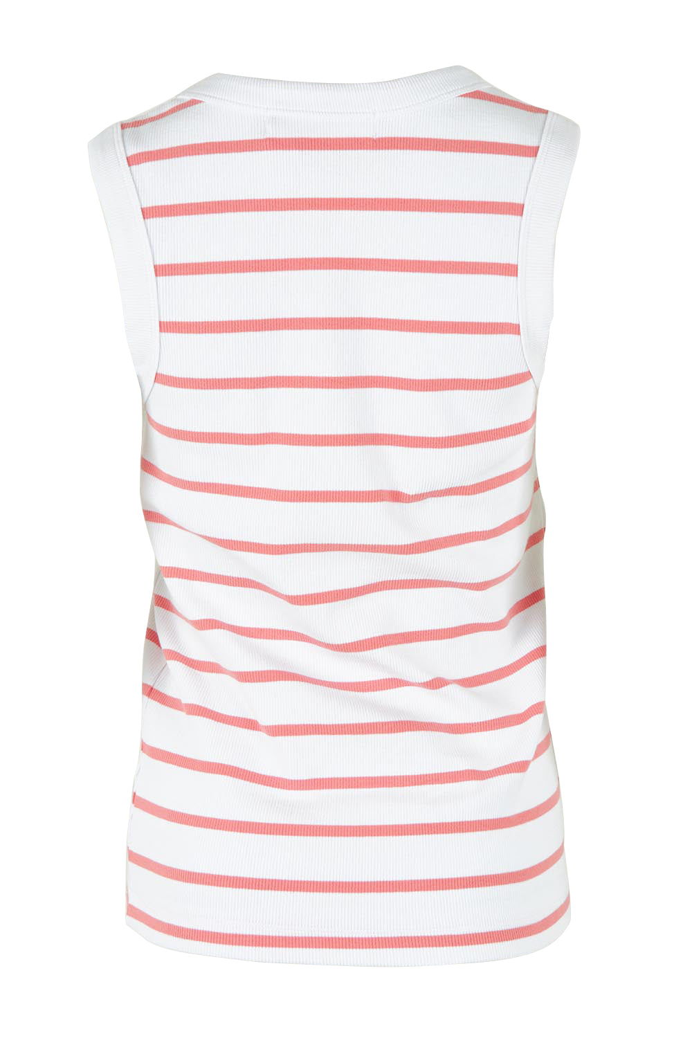 Product shot of the Elements Iris Cotton Tank in colour Whitepink (Pink), from the back