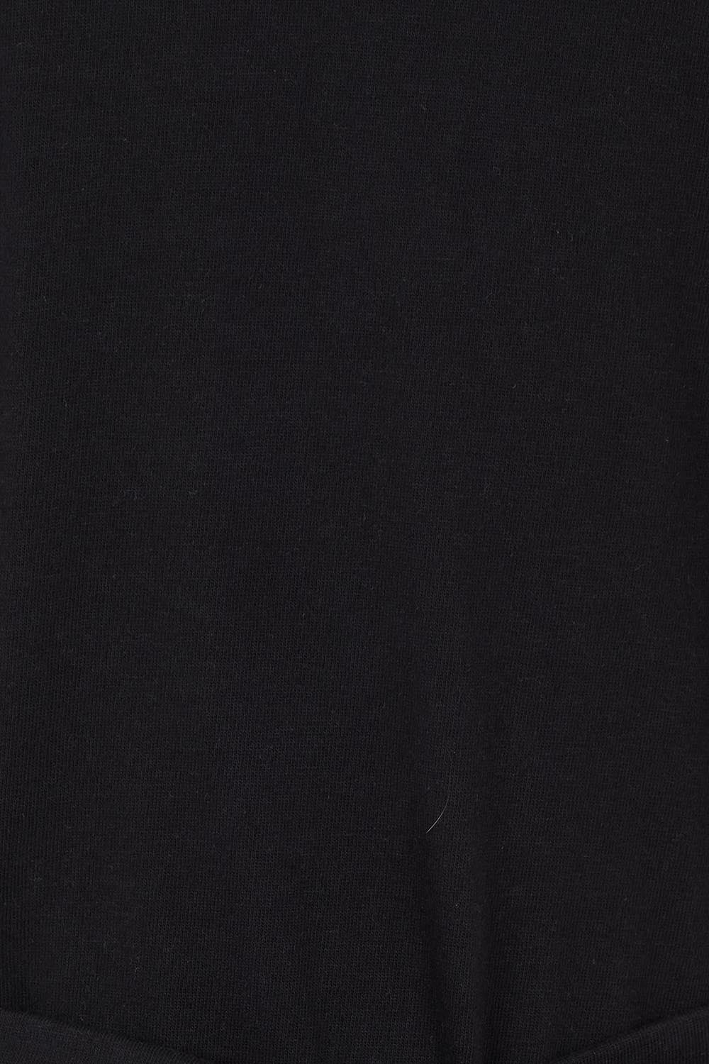Product shot of the Elements Casey Cotton Dress in colour Black (Black), detail