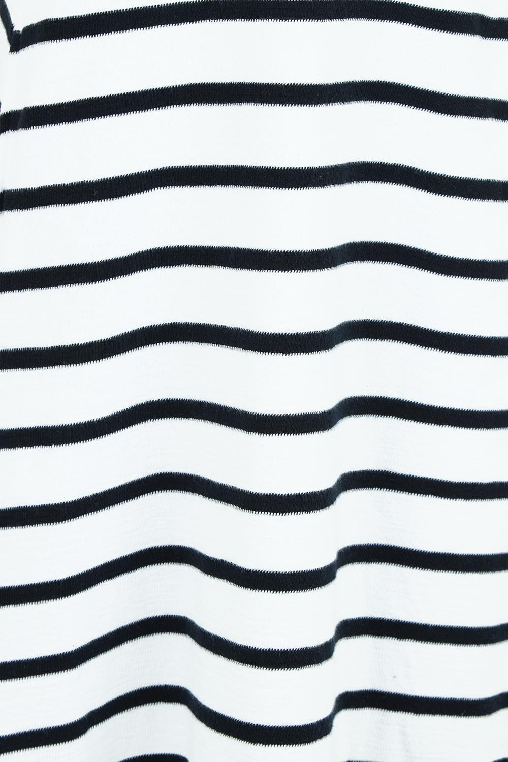 Product shot of the Elements Aspen Stripe Cotton Dress in colour White (White), detail