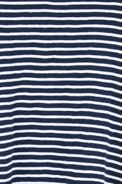 Product shot of the Elements Hutch Stripe Cotton Tee – Navywhite in colour Navywhite, showing detail