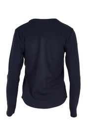 Elements Scoop Rib Cotton Long Sleeve Tee – Navy