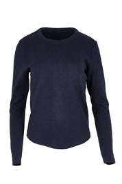 Elements Scoop Rib Cotton Long Sleeve Tee – Navy